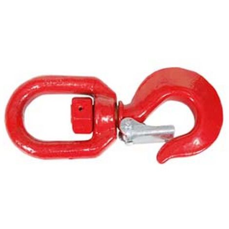 1PZ GANCI SOLLEVAMENTO GIREVOLI CON FERMO DI SICUREZZA PESANTE - portata Kg.1000 - apertura mm.20