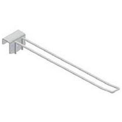 1PZ GANCIO IN FILO CROMATO DOPPIO PER BARRE UNIVERSALI - ø mm.5x350 l.