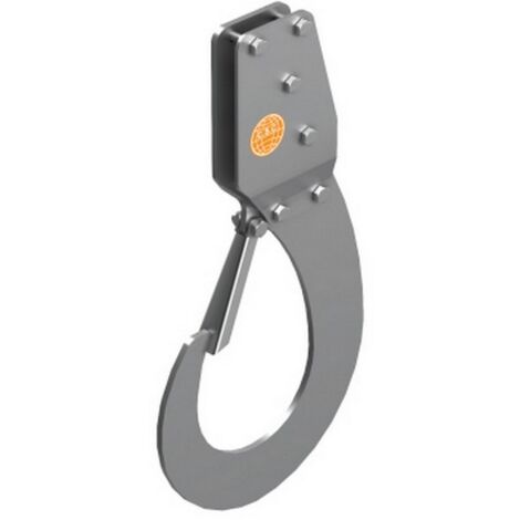 1PZ GANCIO SOLLEVAMENTO AUTOBLOCCANTE PONTEGGIATORI portata kg 50 cm