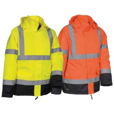 1PZ giacca imbottita namsos ad alta visibilita' - tg.m - giallo fluo/navy