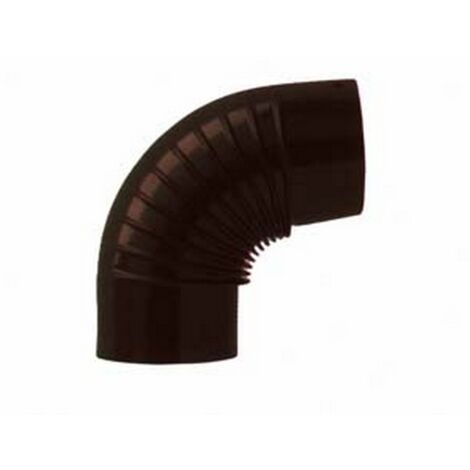 1PZ GOMITO 90 PORCELLANATO PER STUFE A LEGNA NERO OPACO -  cm.15