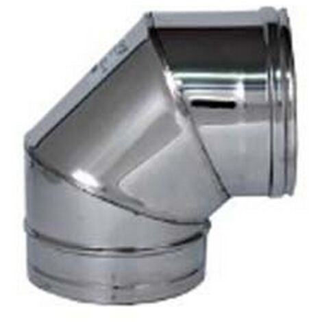 1PZ GOMITO A 90 ACCIAIO INOX AISI 304 MONOPARETE SPESSORE MM.0,5 -  mm.150