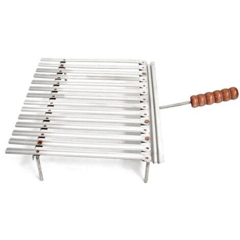 1PZ GRATICOLA IN ACCIAIO INOX CON RACCOGLI SUGO cm. 40x35