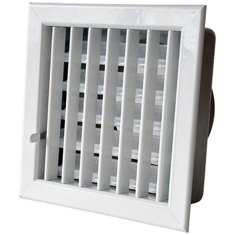 1PZ GRIGLIA AERAZIONE AD INCASSO PER CAMINI cm 14 x 13 foro 11,1 x  11,1 - ø8
