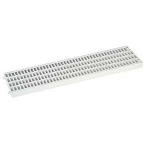 1PZ GRIGLIA IN POLIPROPILENE PER CANALETTA DA CM.50X13H. GRIGIA - cm.50x13x2h.