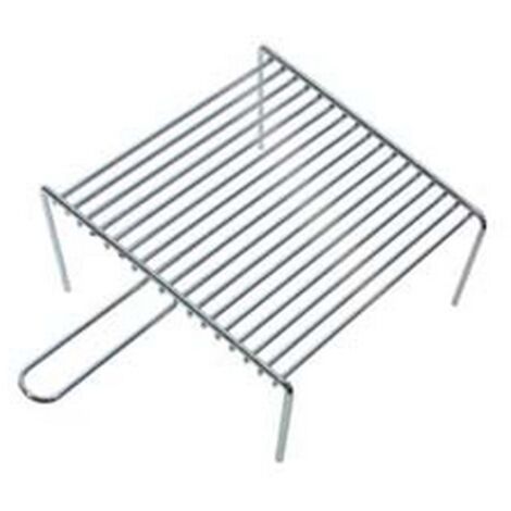 1PZ GRIGLIA PESANTE CON PIEDI 1 MANICO - cm.33x37