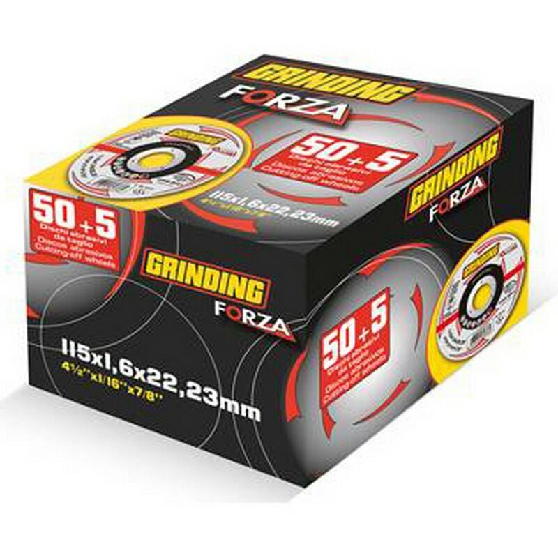 1PZ grinding forza 50+5 dischi per ferro 115X1,0