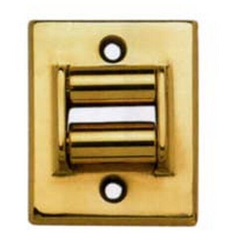 1PZ GUIDACINGHIA RETTANGOLARE IN OTTONE LUCIDO - mm.60x45
