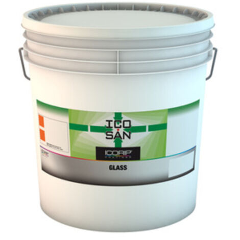 1PZ IDROPITTURA 'ICOSAN GLASS' BIANCO LT.0,750