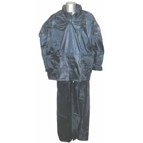 1PZ IMPERMEABILE GIACCA/PANTALONE IN NYLON BLU - tg. L