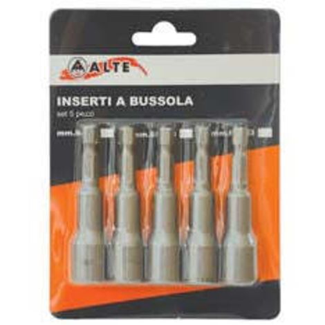 1PZ INSERTI A BUSSOLA MAGNETICI PER AVVITATORI SET PEZZI 5 - 65x13 mm