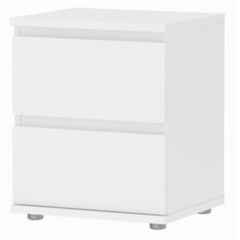 1PZ KIT COMODINO 2 CASSETTI NOVA BIANCO 7109249
