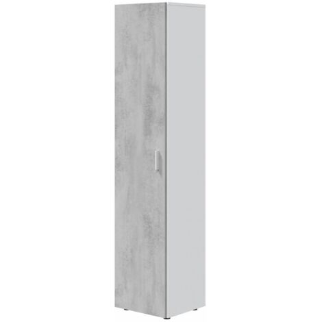 1PZ KIT MOBILE MULTIUSO 41X37XH182 CM BIANCO CEMENTO
