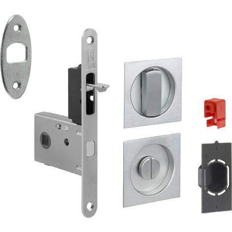 1PZ KIT PER PORTE SCORREVOLI EASY G500T CON NOT CROMO SATINATO