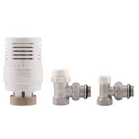1PZ kit valvole termostatiche ad angolo attacco f art.kit3 - f 3/8"