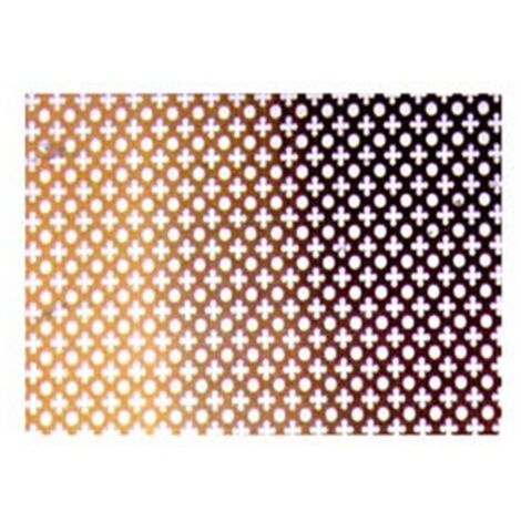 1PZ LAMIERA TRAFORATA ANODIZZATA - oro