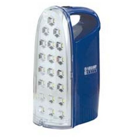 1PZ lampada portatile ricaricabile anti black-out 21led - 21 led - 6000 k - 250 lumen