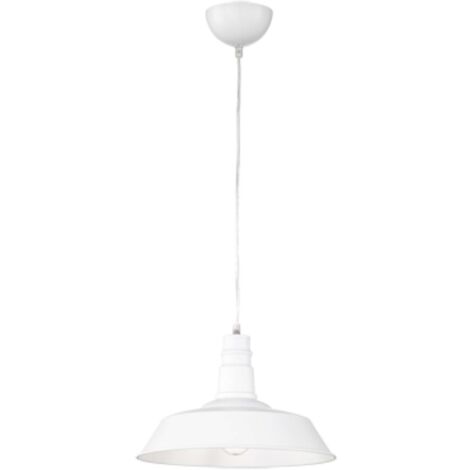 1PZ LAMPADA SOSPENSIONE WILL METALLO BIANCO D.36
