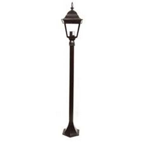 1PZ LAMPIONCINO SU PALO MODELLO NEW YORK - 100w IP44 cm.120h. colore nero
