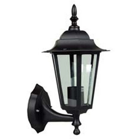 1PZ LANTERNA CON BRACCIO INFERIORE MODELLO BERLINO - 60w IP44 mm.215x325h. colore nero