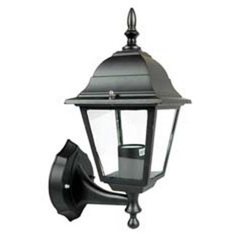 1PZ LANTERNA CON BRACCIO INFERIORE MODELLO NEW YORK - 60w IP44 mm.192x370h. colore nero