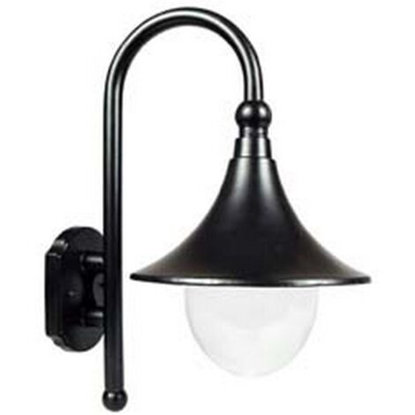 1PZ LANTERNA CON BRACCIO MODELLO PARIGI - 100w IP44 mm.355x442h. colore nero