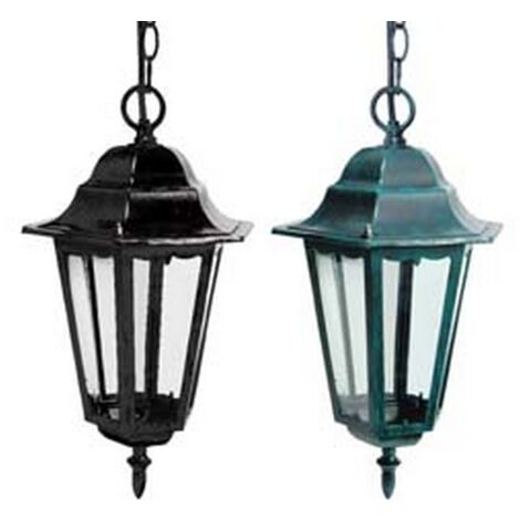 1PZ LANTERNA CON CATENA MODELLO BERLINO - 60w IP44 mm.192x192x947h. colore nero