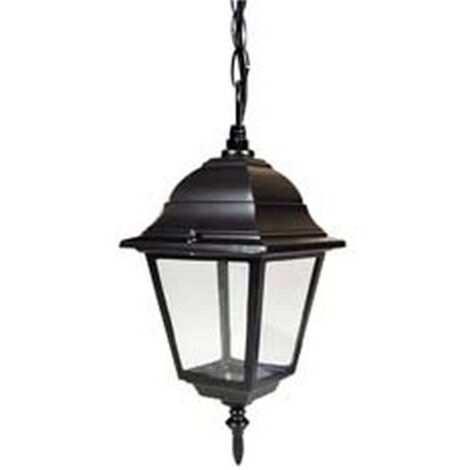 1PZ LANTERNA CON CATENA MODELLO NEW YORK - 60w IP44 mm.150x150x970h. colore nero