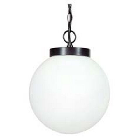 1PZ LANTERNA CON CATENA MODELLO SFERA - 100w IP44 mm.250x940h. colore nero