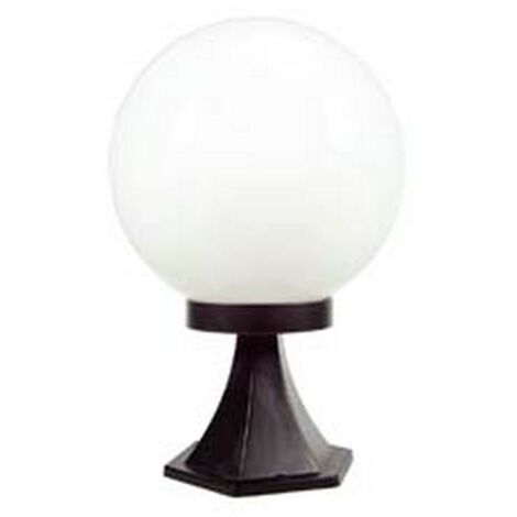 1PZ LANTERNA CON SUPPORTO DA APPOGGIO MODELLO SFERA - 100w IP44 mm.250x354h. colore nero