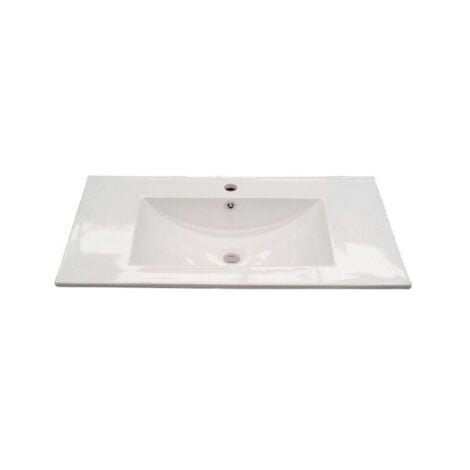 WEBMARKETPOINT Lavabo in ceramica da incasso cm.80x46 dakota - aruba - Salone