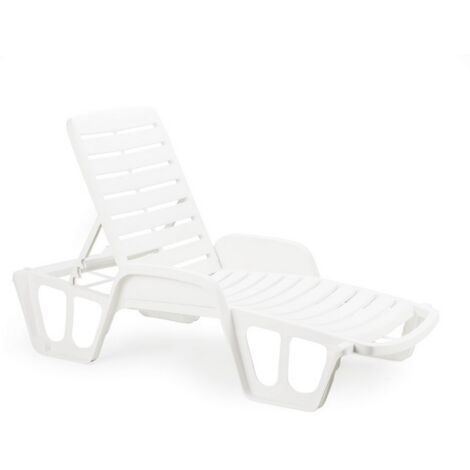 1PZ LETTINO FISSO IMPILABILE cm. 192x71x100 h col. Bianco