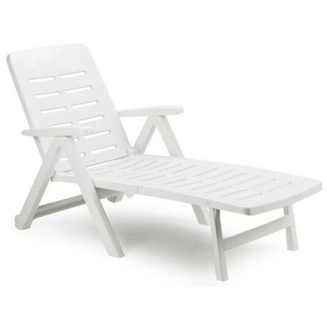 1PZ LETTINO PIEGHEVOLE CON RUOTE SMERALDO cm. 189x72x96 h col. Bianco