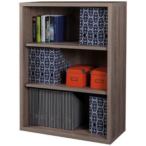 1PZ LIBRERIA LINEA 'EGALEO' 3 ripiani-cm.35 x 81 x h.111,9 cemento