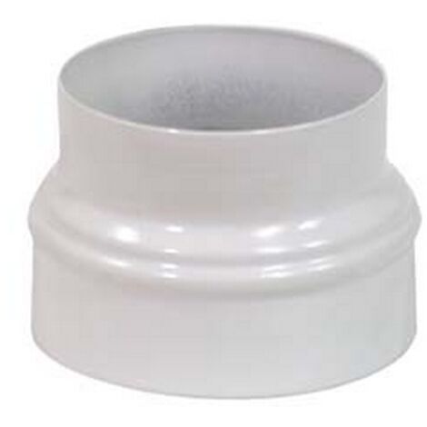 1PZ MAGGIORAZIONE PER TUBI STUFA BIANCO LUCIDO -  cm.10/12