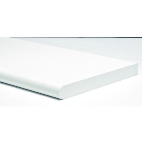 1PZ MENSOLA MURALE STONDATA Col. Bianco cm. 80x20x1,8