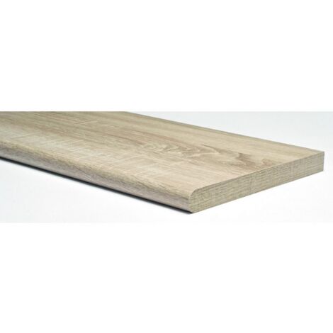 1PZ MENSOLA MURALE STONDATA Col. Rovere sonoma cm.100x25x2,5