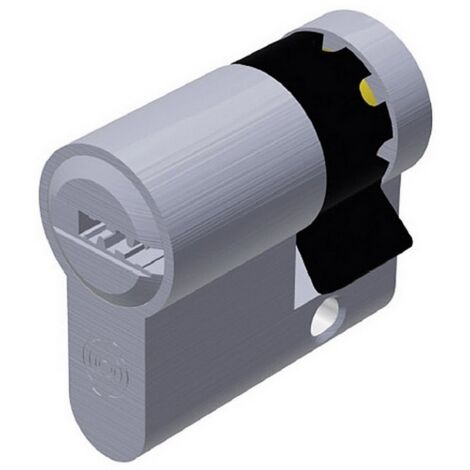 1PZ MEZZO CILINDRO CROMO SATINATO EVOK1 3 chiavi mm. 40 (30+10)