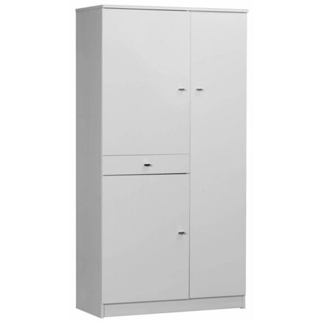 1PZ MOBILE 3 ANTE +1 CASSETTO 77X34X147 BIANCO LACCATO  322TL