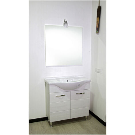 1PZ MOBILE BAGNO ANTONELLA 2 ANTE 82 BIANCO PORTUNA