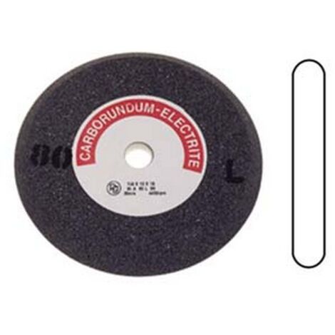 1PZ MOLA  ABRASIVA  AD IMPASTO CERAMICO IN CORINDONE GRIGIO PROFILO "C" -  mm.200x10 foro 20 grana 80 PG A96.C12