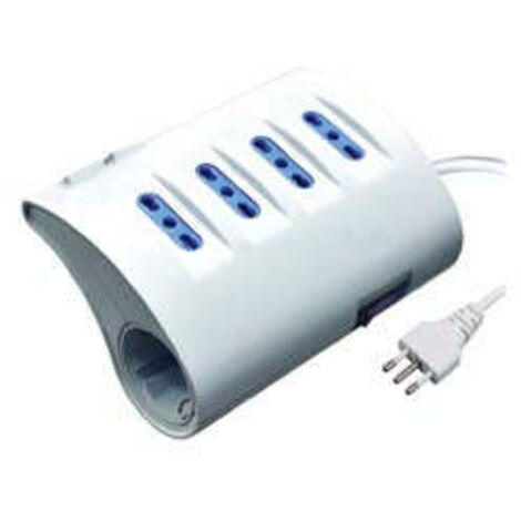 1PZ MULTIPRESA DA TAVOLO 4 BIPASSO + 2 SCHUKO + 2 USB