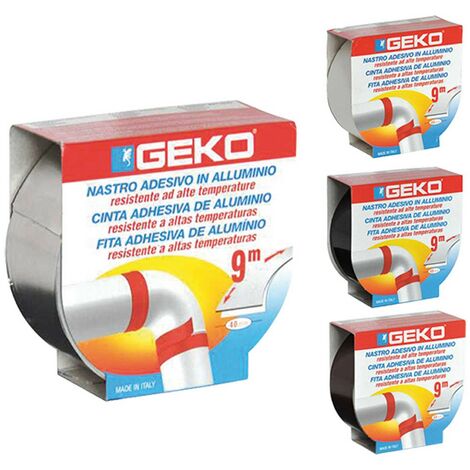 1PZ NASTRO ADESIVO IN ALLUMINIO 'SMOKE' MM. 40 X 9 MT - COLORE MARRONE