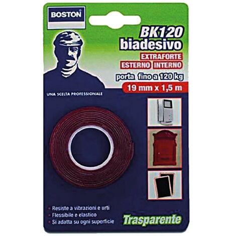 1PZ NASTRO BIADESIVO EXTRA FORTE INVISIBILE mm. 19 x 1,5 mt
