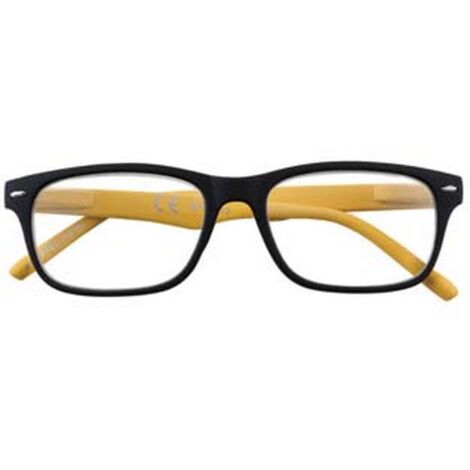 1PZ OCCHIALE LETTURA MONTATURA POLICARBONATO NERO/GIALLO B3 diottrie +3,5 31Z B