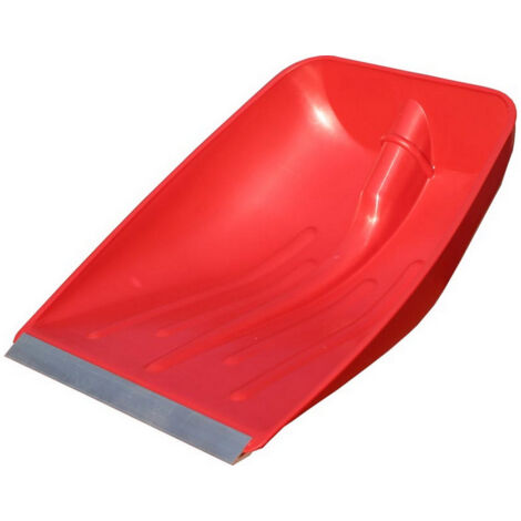 1PZ PALA MULTIUSO DA NEVE CON FROFILO IN ALLUMINIO cm. 42x38 col. rosso