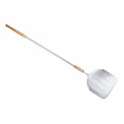 1PZ PALA RETTANGOLARE PER PIZZA IN ALLUMINIO CON MANICO - cm.33x29