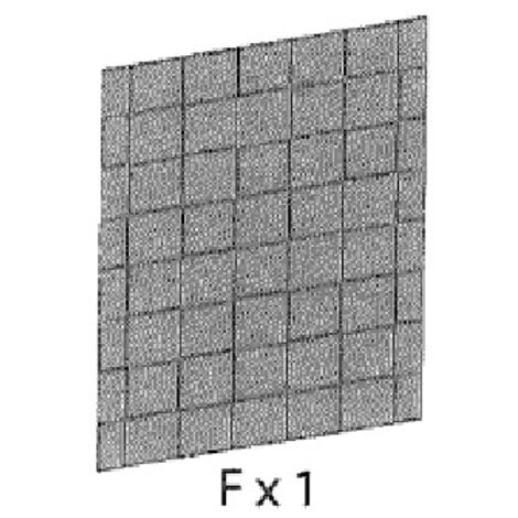 1PZ  PANNELLO POSTERIORE FX1 PER PATTUMIERA 2 ANTE CM. 68X37X90H ART PLAST