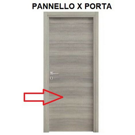 1PZ PANNELLO X PORTA MODELLO.MICROTEC ROVERE GRIGIO CM.210X70