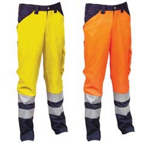 1PZ pantalone encke ad alta visibilita' - tg.s -arancione fluo/navy